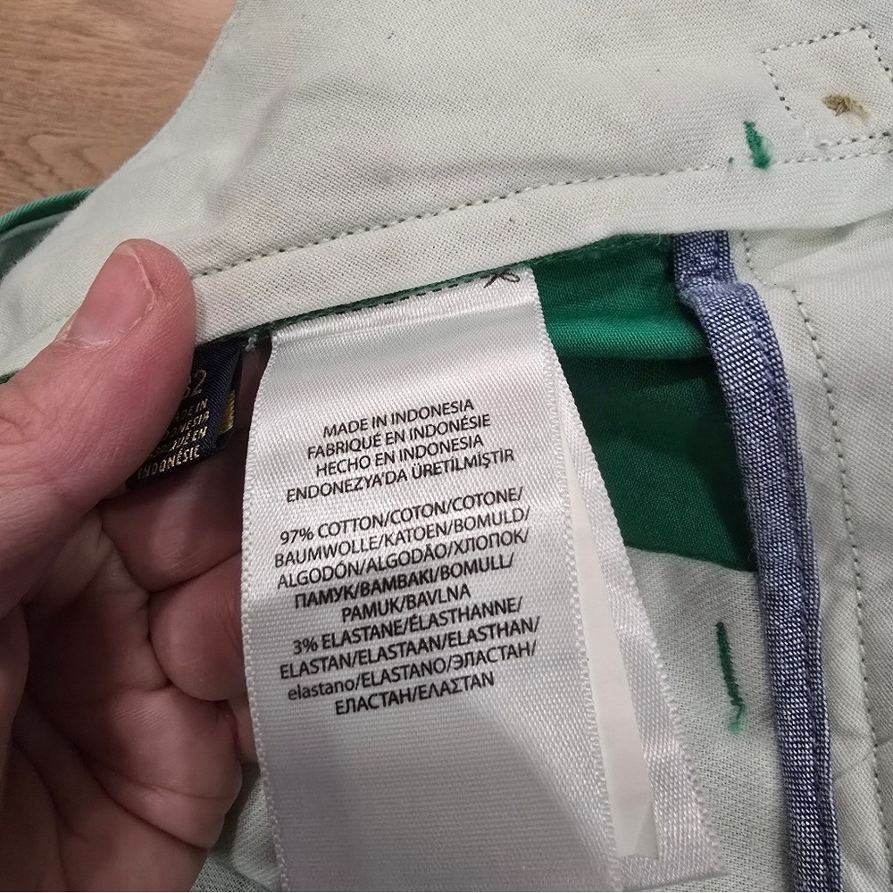 Polo Ralph Lauren Mens 32 Chino Shorts Kelly Green Stretch Classic Fit - Picture 8 of 10